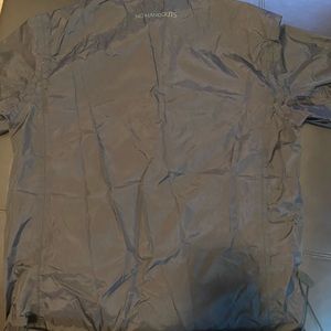 Black short sleeve golfing rain jacket